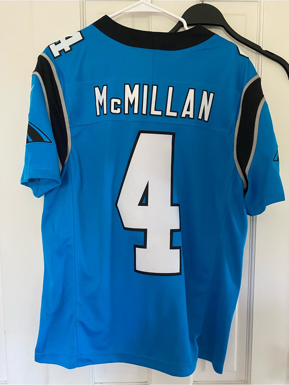 Men's Blue Football Jersey with 'McMillan' #4